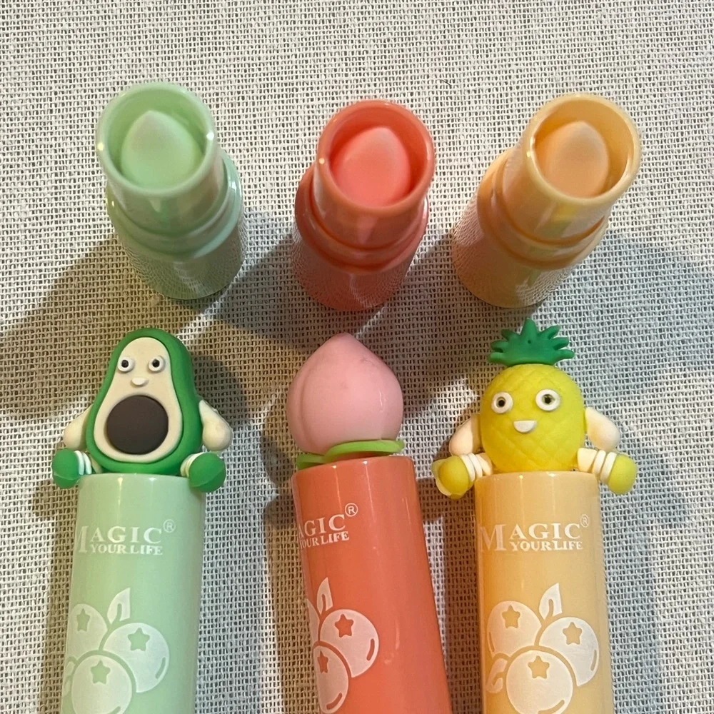 Magic Kids Lip Balm Trio - Mint, Coral, Lemon